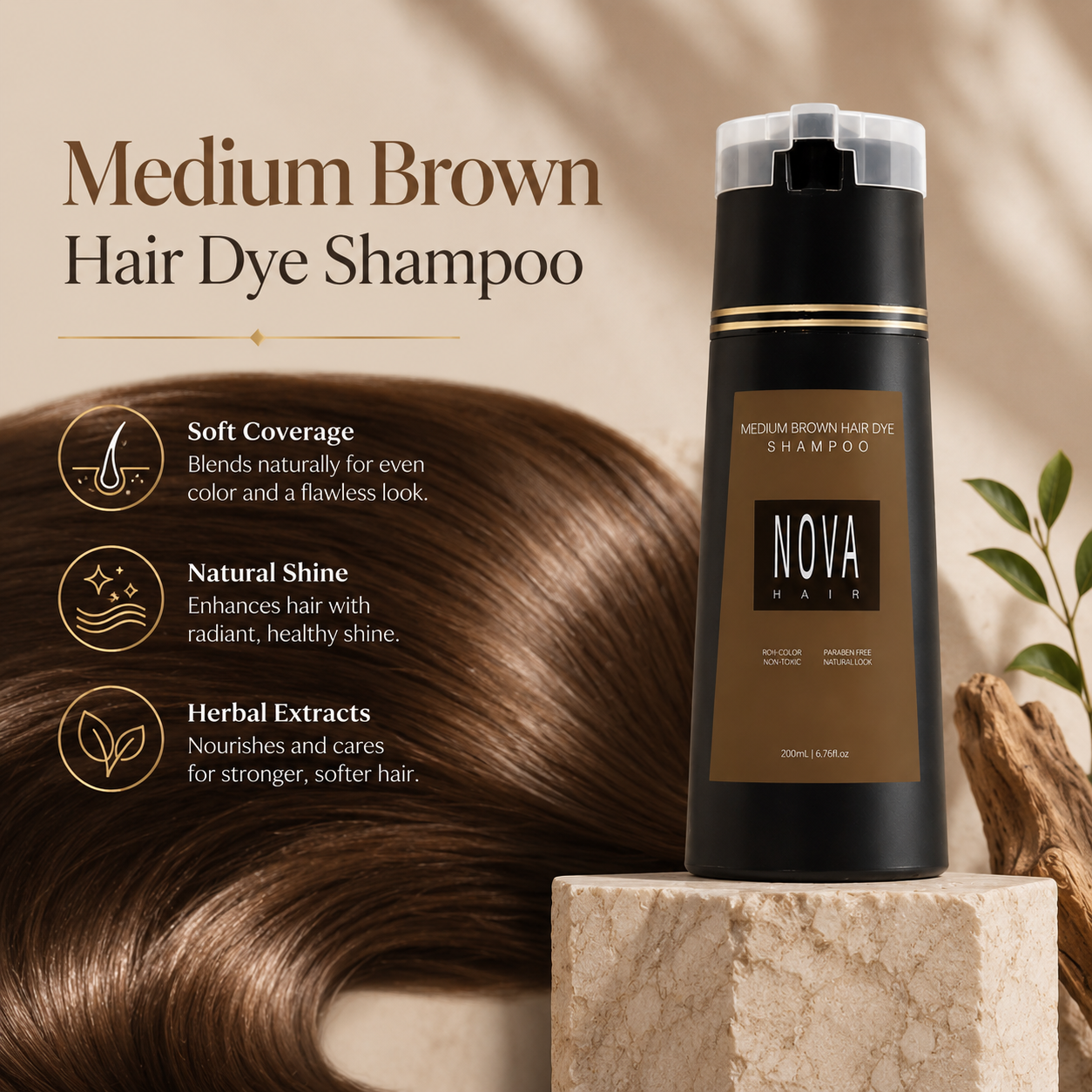 Nova Hair™ Instant Dye Shampoo